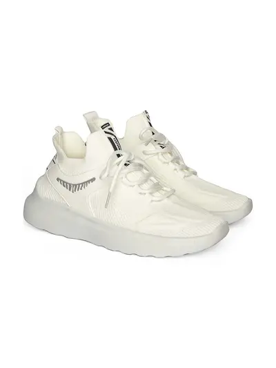 Кроссовки белые текстильные